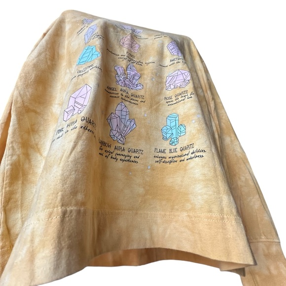 Fith Sun Rock and Gem Stone Wash/ Tie-Dye long Sleeve T-Shirt ( XL) - Picture 7 of 10